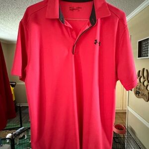 Men’s CLASS Under Armour performance polo, bright pink